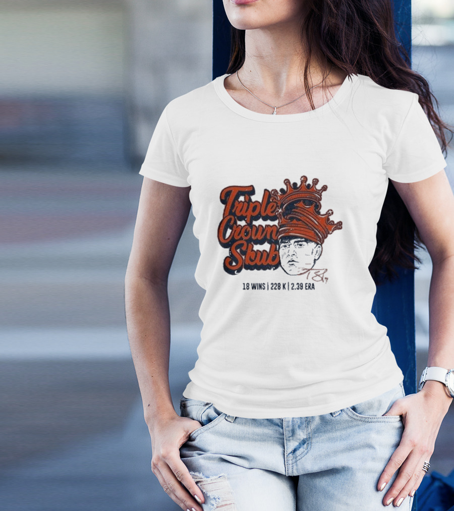 Tarik Skubal Triple Crown 18 Wins 228K 2.39 ERA Detroit Tigers T-Shirt