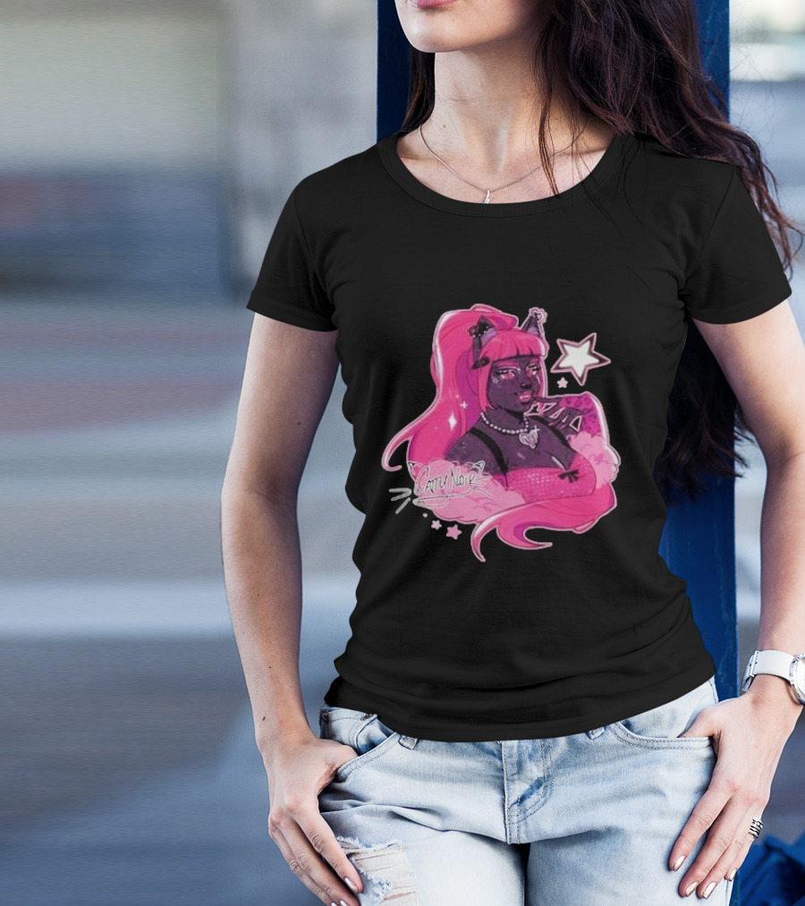 Monster High Catty Noir Pink Star Glam T-Shirt