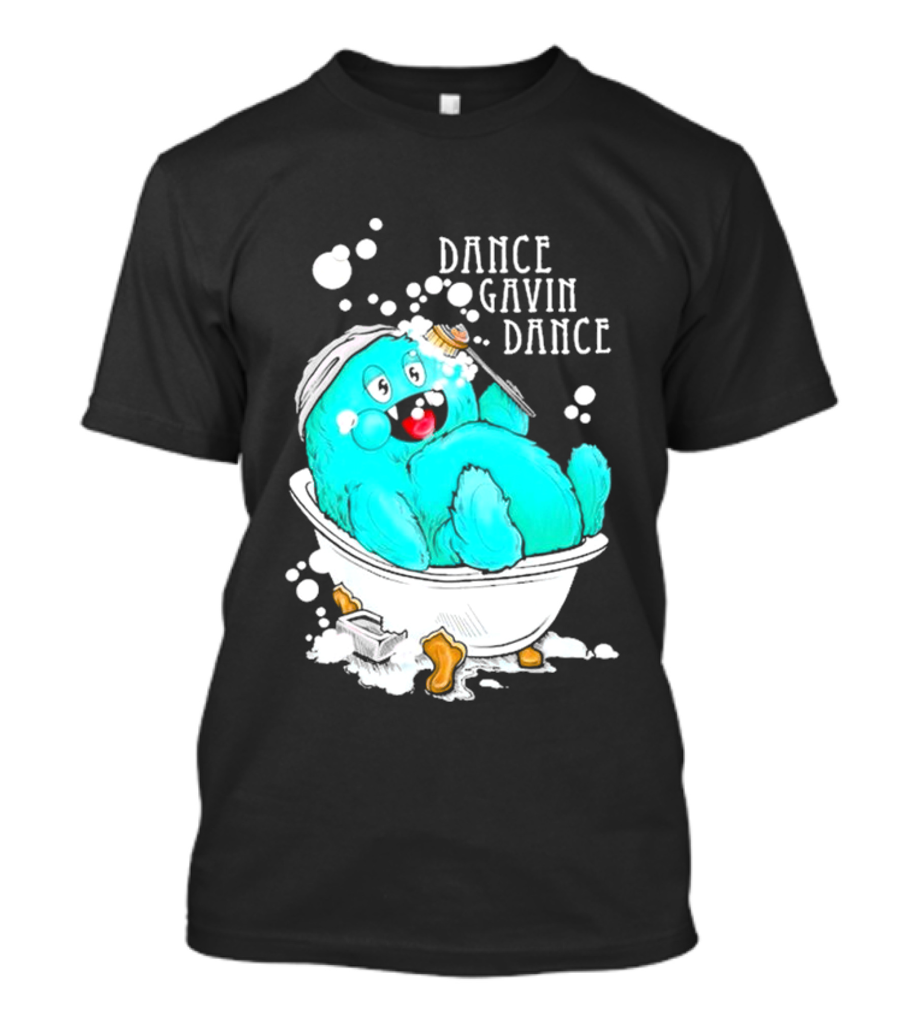 Dance Gavin Dance Gobby Bathtub Creature In Bubbles T-Shirt