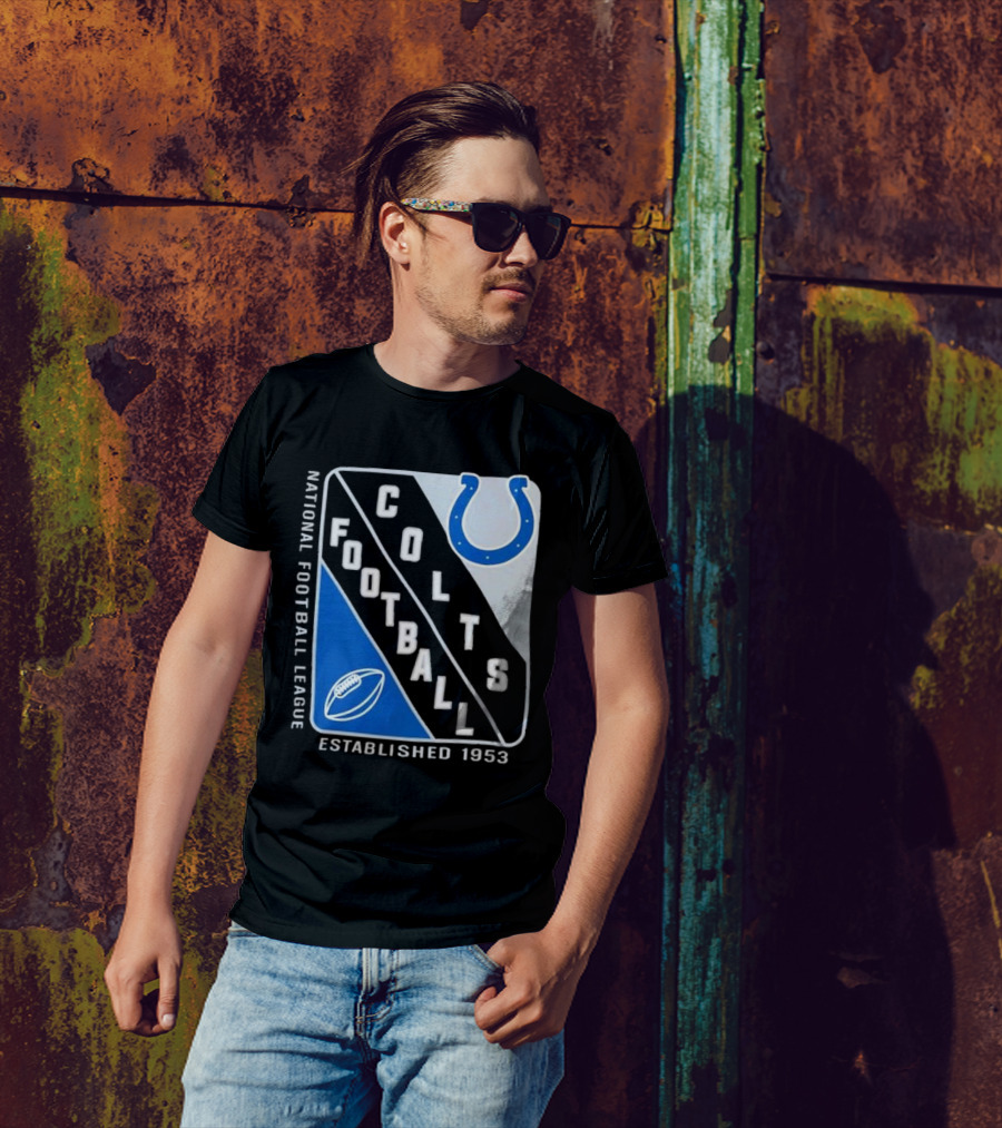 NATIONAL FOOTBALL LEAGUE COLTS FOOTBALL ESTABLISHED 1953 T-Shirt