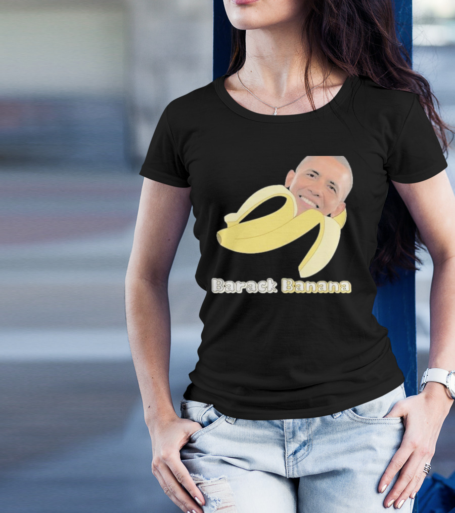 Barack Banana Funny Meme Face T-Shirt