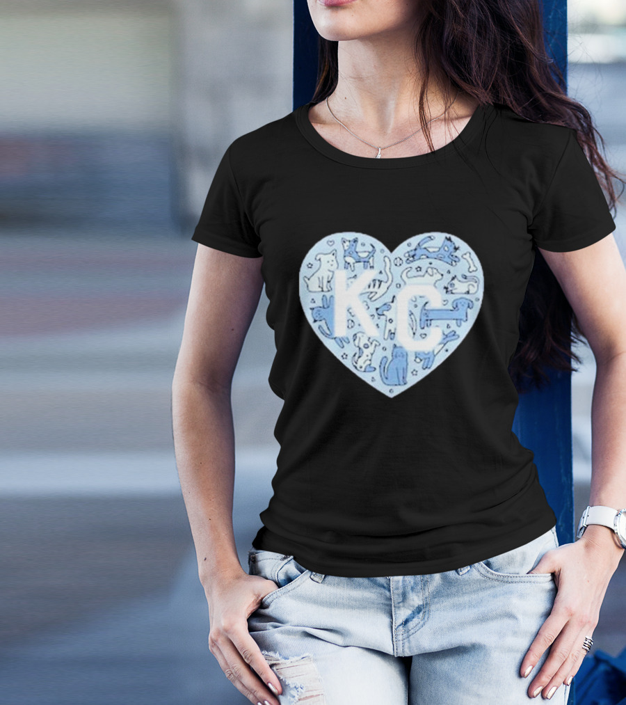 KC Pet Project Heart Cats Dogs Animal T-Shirt