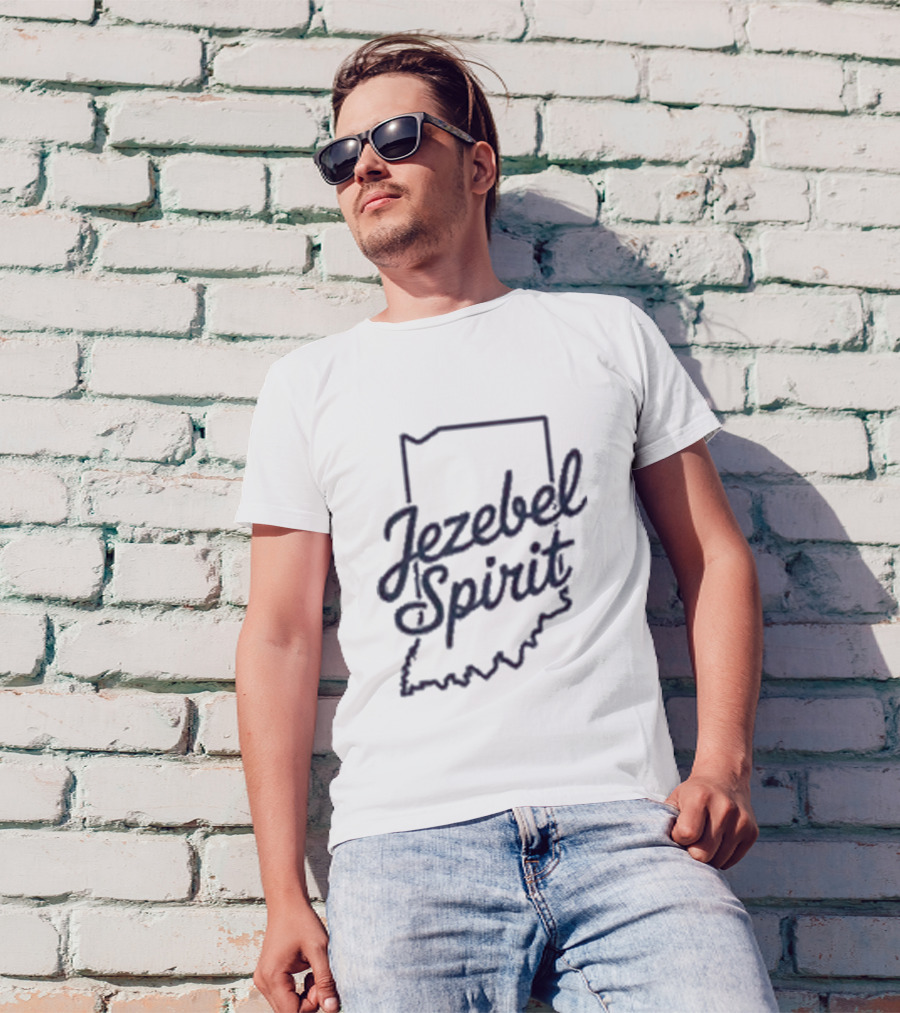 Corinne Straight Jezebel Spirit Indiana Outline T-Shirt