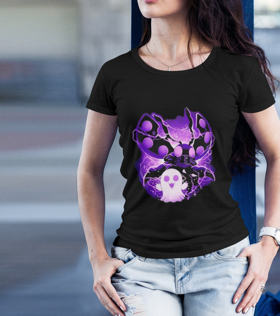 Digi Intelligence Vanilla Moth And Ghost Lightning Purple Aesthetic T-Shirt