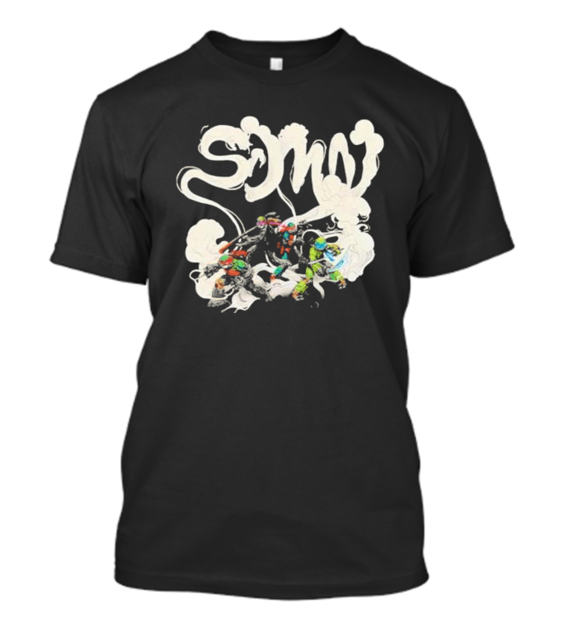 Sidemen Smoke Artistic Logo With Ninja Warrior T-Shirt