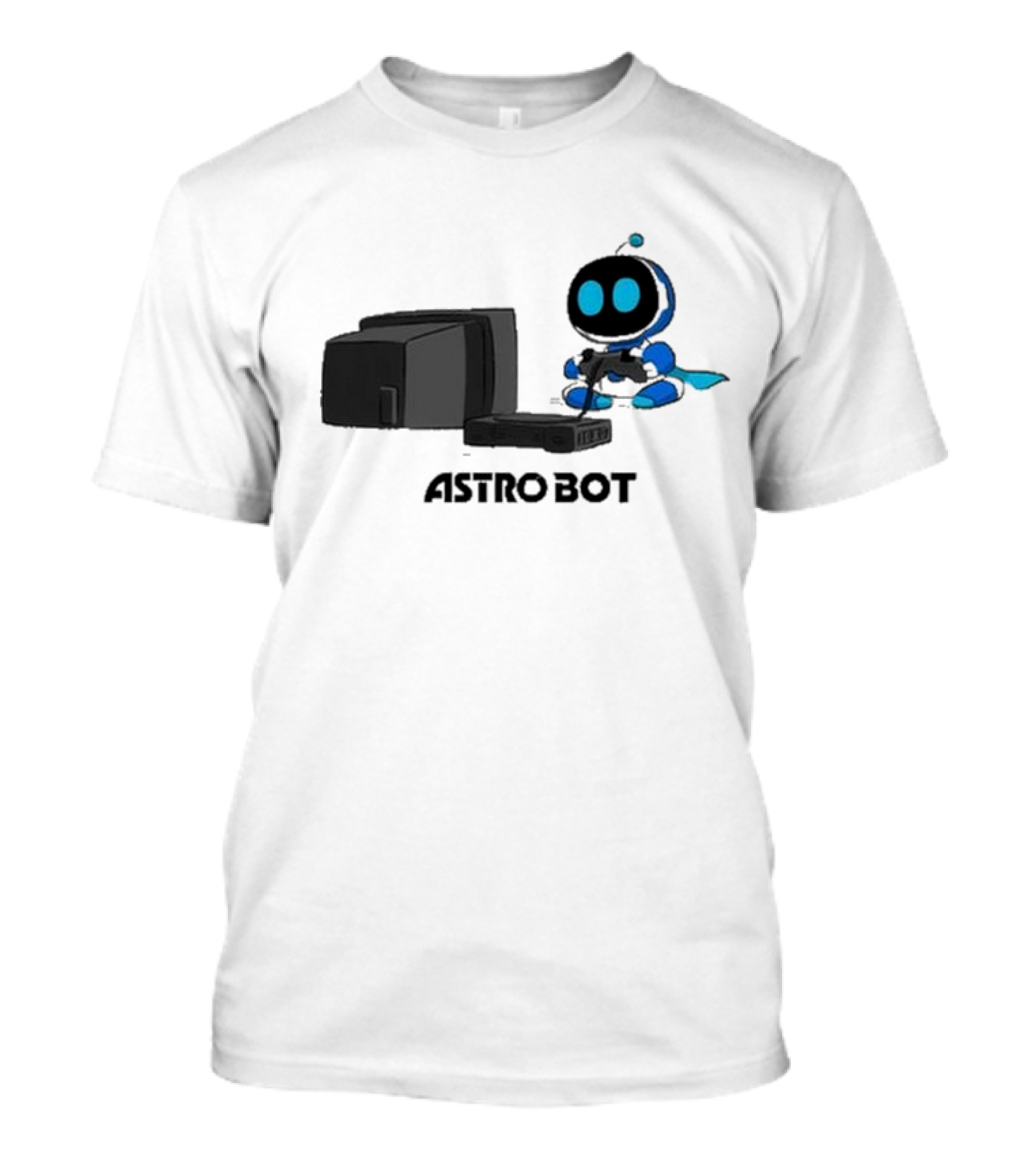 Astro Bot Game Console Retro Cartoon Gamer T-Shirt