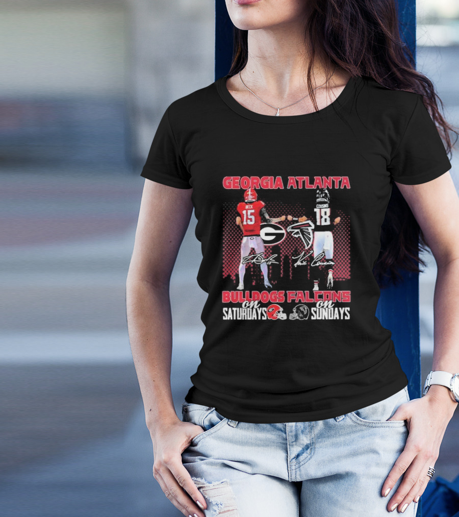Georgia Atlanta Bulldogs Beck Falcons Cousins Saturdays Sundays T-Shirt