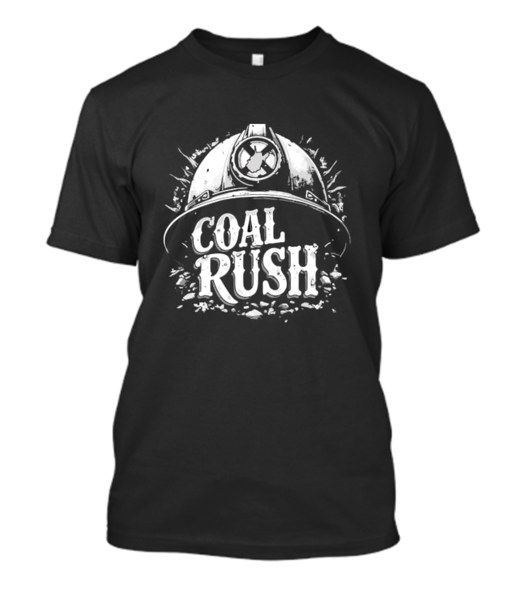 West Virginia Coal Rush Miner Helmet T-Shirt
