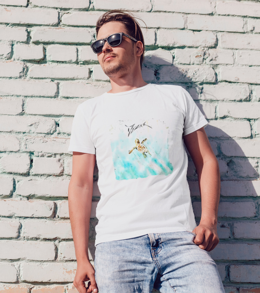 Mezak Baby Blue Sea Turtle T-Shirt