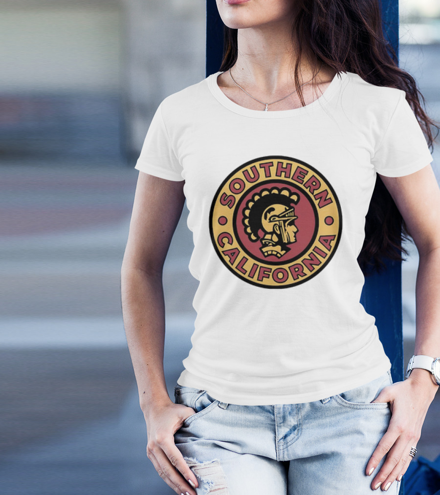 Southern California Trojan Warrior Circle Emblem T-Shirt