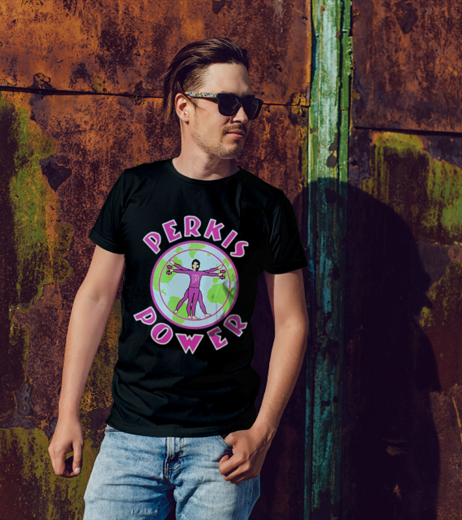 Jason Kelce Travis Kelce Perkis Power Vitruvian Man T-Shirt