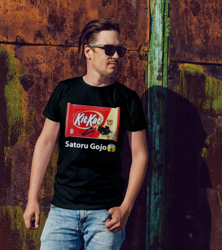 Satoru Gojo 😮 Kit Kat King Size T-Shirt
