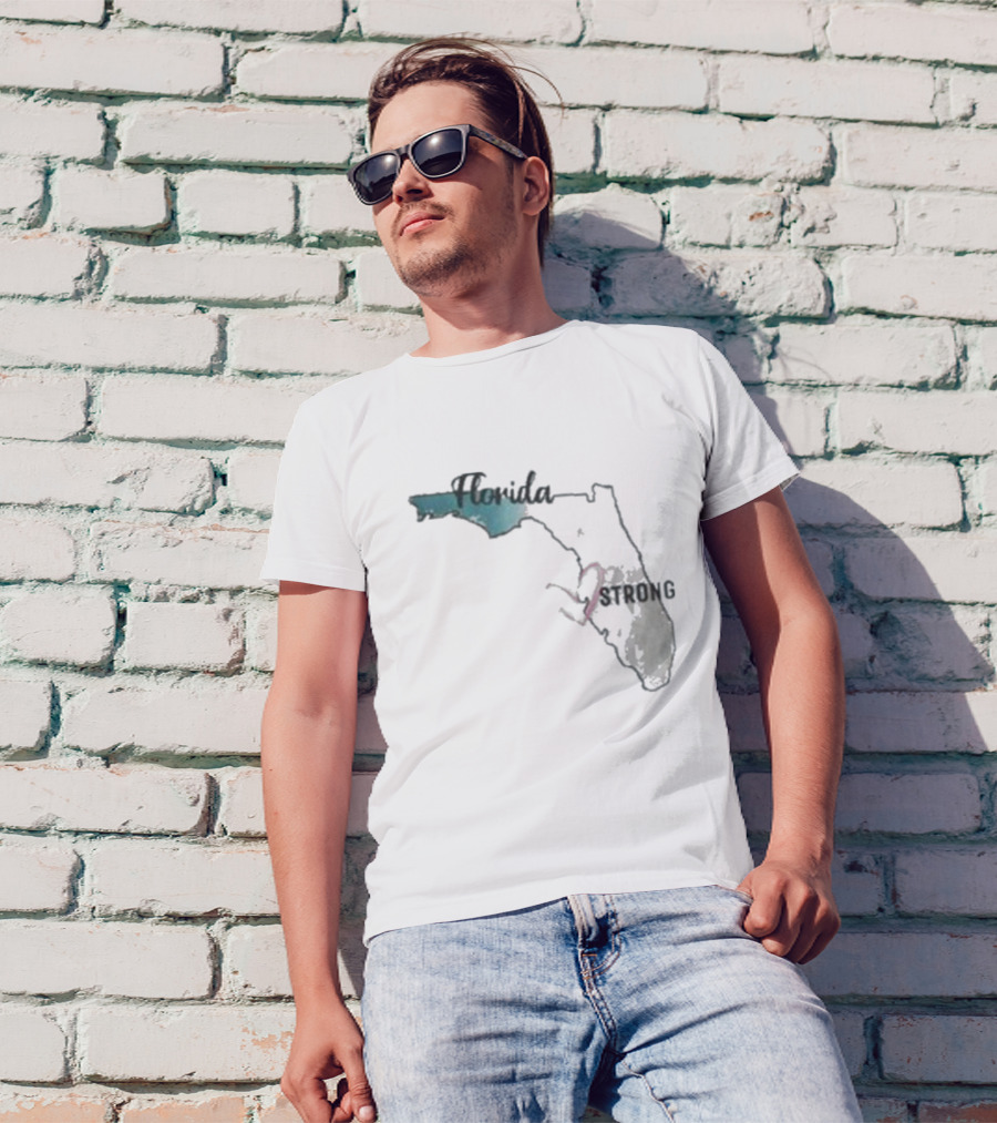 Hurricane Milton Florida Strong Map T-Shirt