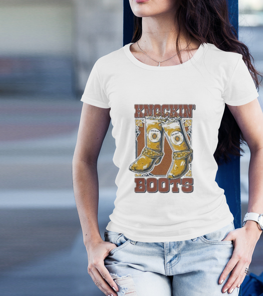Old Row Knockin' Boots Cowboy Western T-Shirt