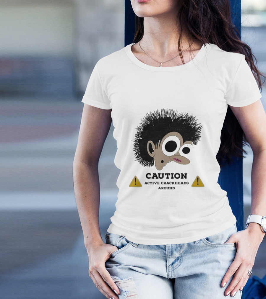 Caution Active Crackheads Midnight Groovers T-Shirt