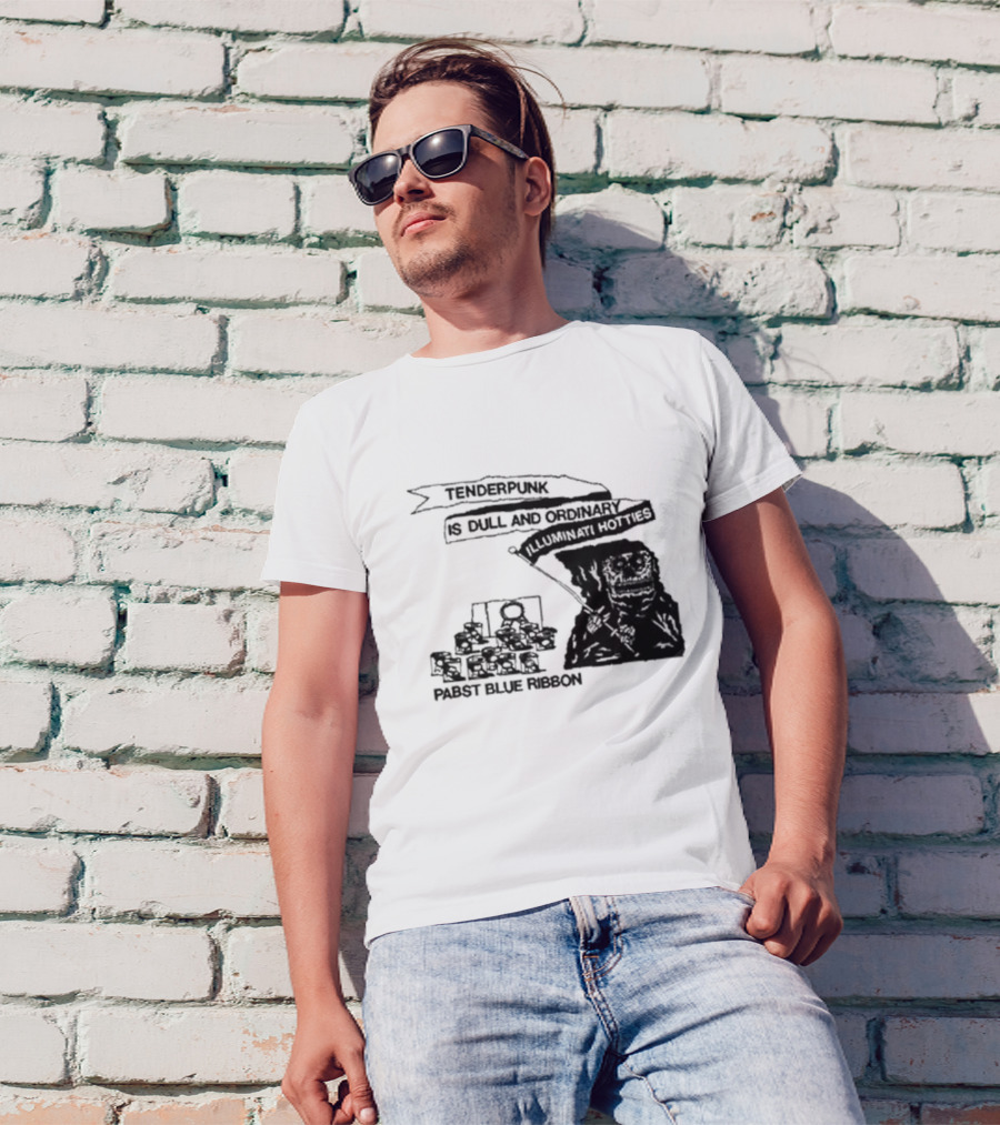 Tenderpunk Is Dull And Ordinary Illuminati Hotties Pabst Blue T-Shirt