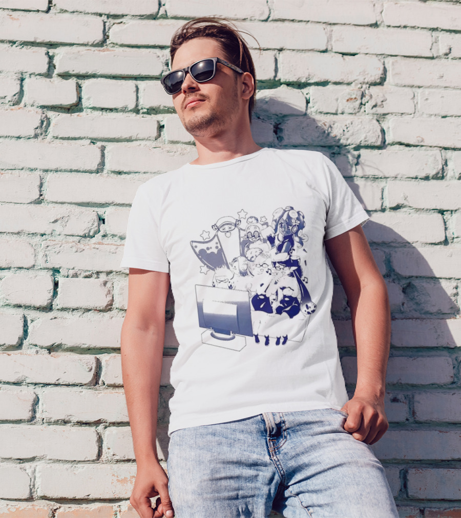 Karaoke Night Coinbox Splatoon Characters Gaming Party T-Shirt
