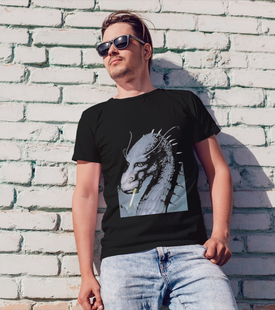 Eragon Dragon Smoking Cigarette Christopher Paolini T-Shirt