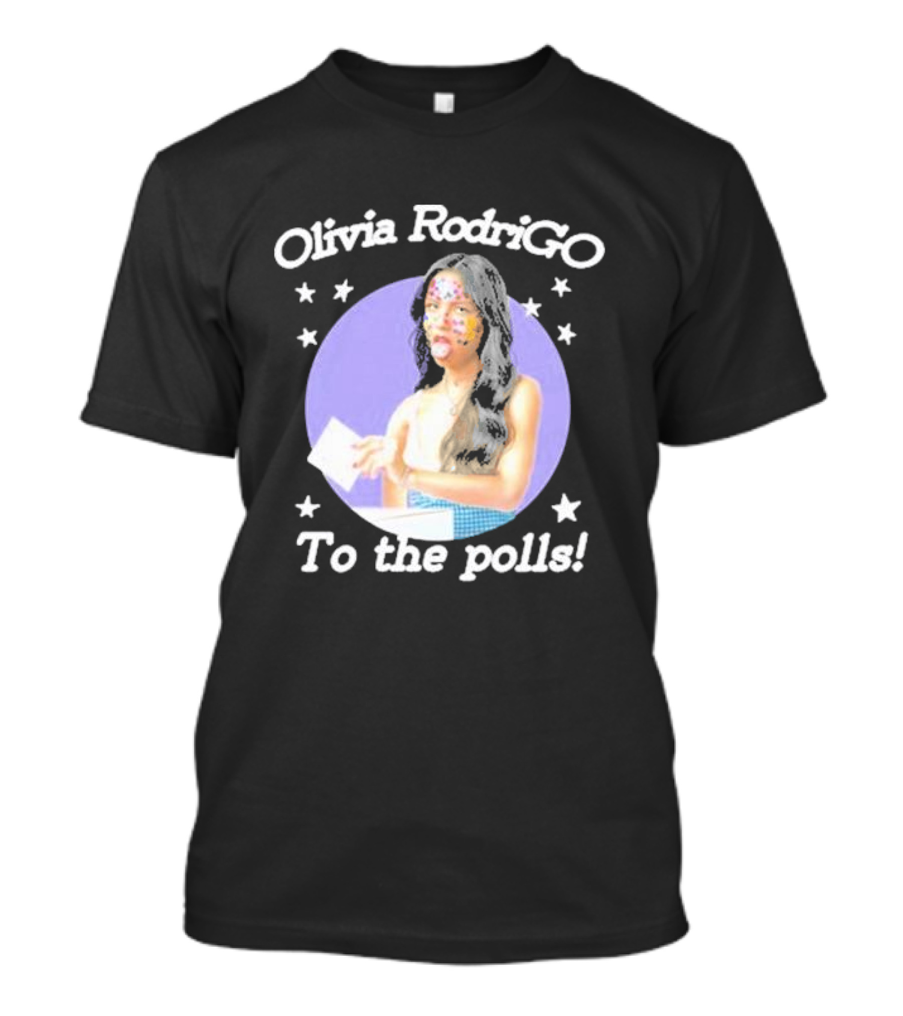 Olivia Rodrigo Go To The Polls Stars Voting T-Shirt
