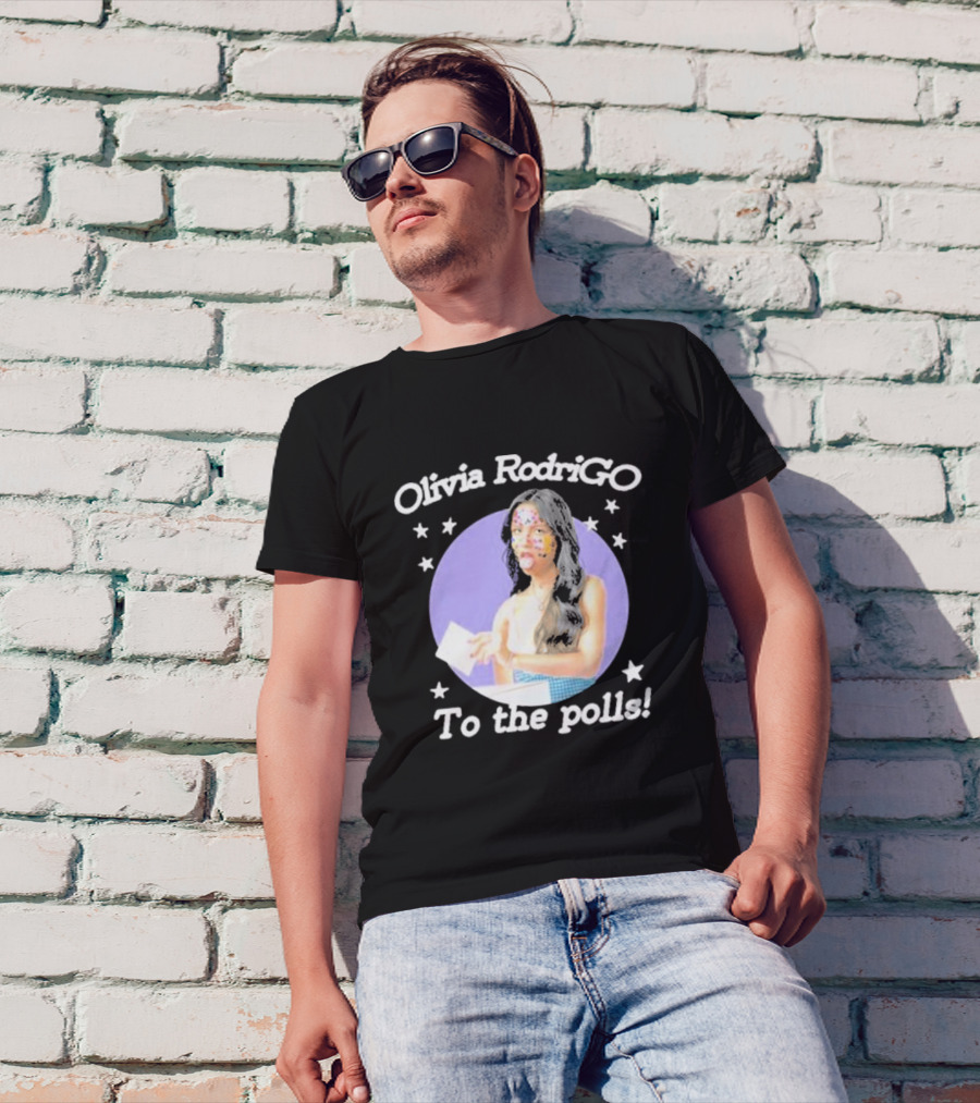 Olivia Rodrigo Go To The Polls Stars Voting T-Shirt