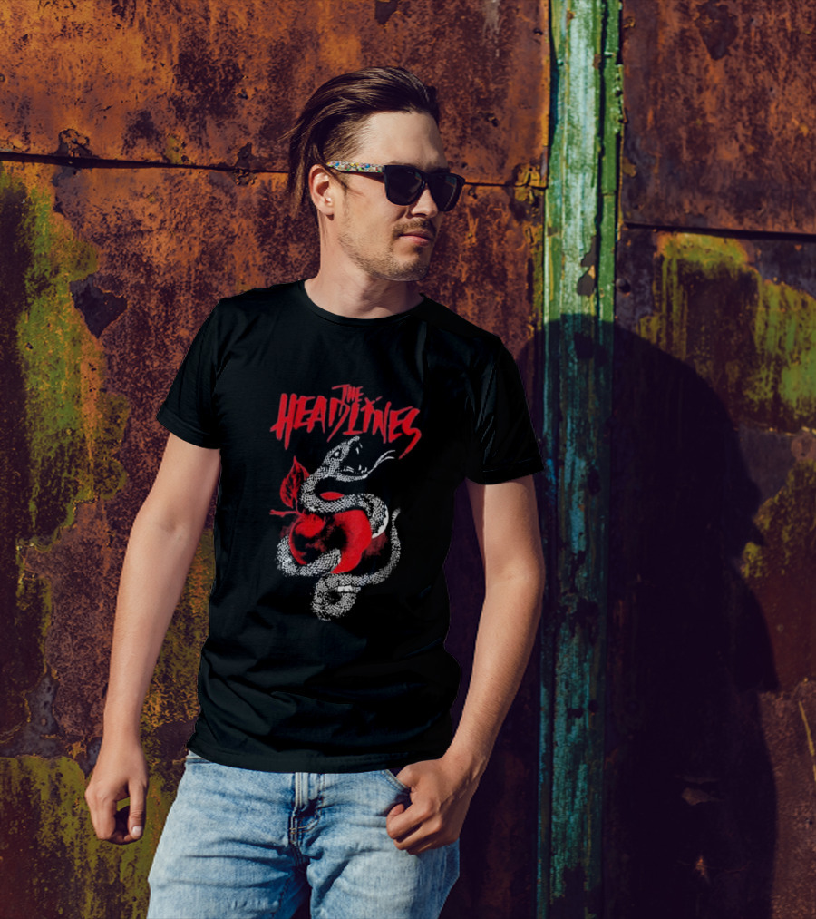 The Headlines Snake And Apple Gatefold T-Shirt
