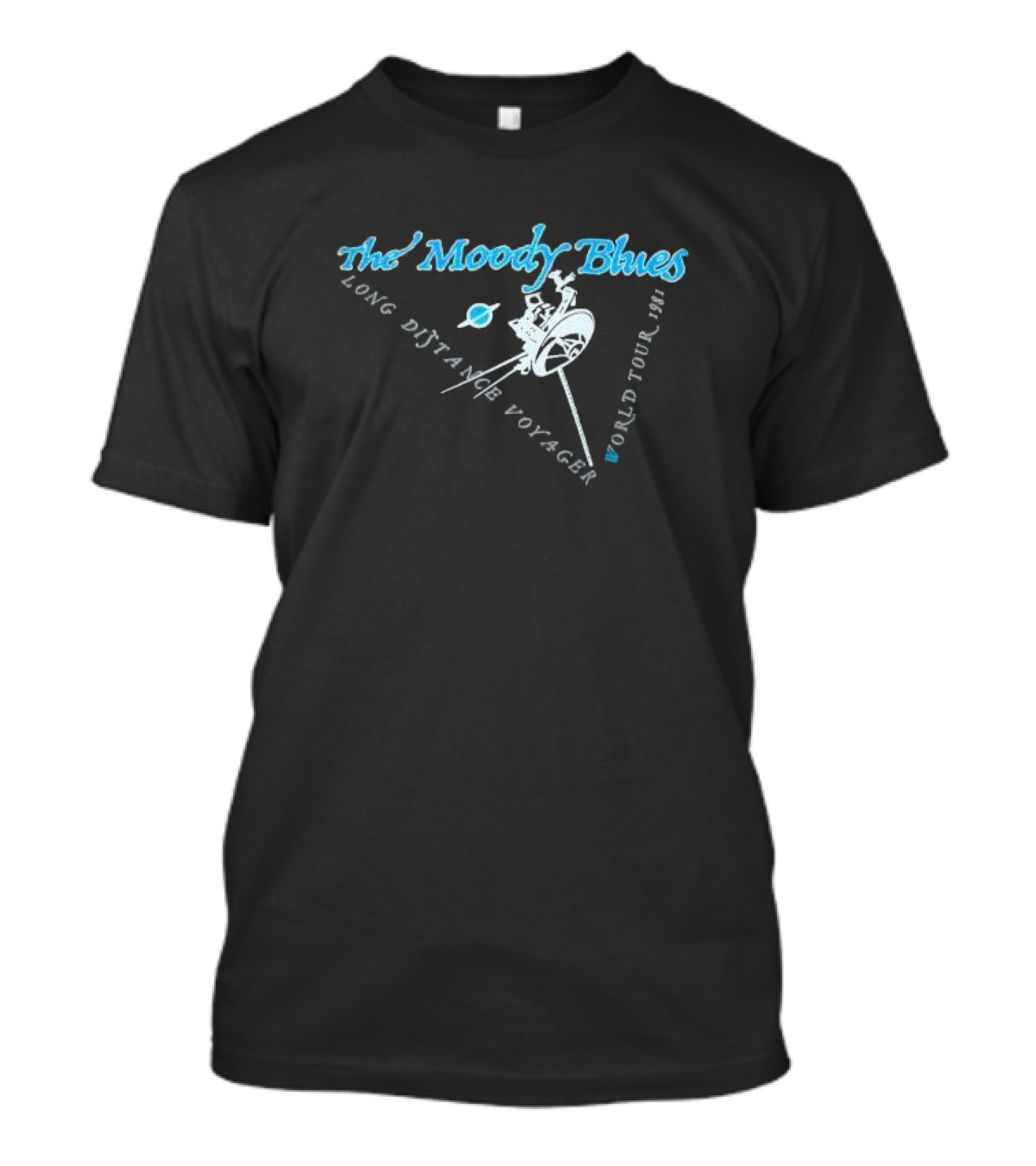 The Moody Blues Long Distance Voyager World Tour 1981 Spacecraft T-Shirt