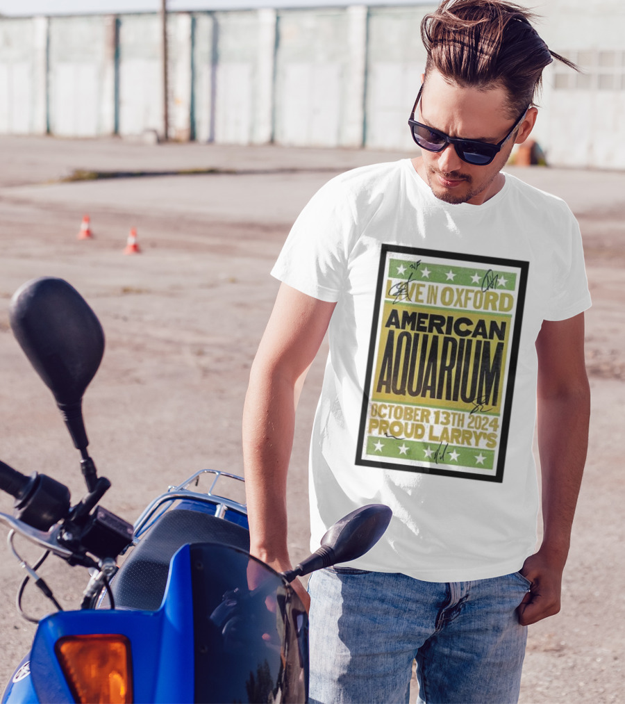 American Aquarium Live In Oxford October 13th 2024 Proud Larry's Concert T-Shirt