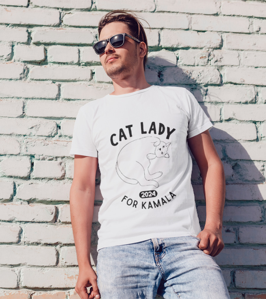 Cat Lady 2024 For Kamala T-Shirt