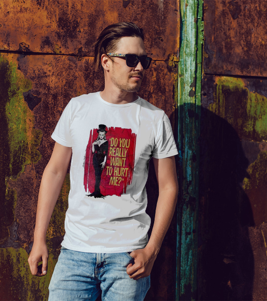 Do You Really Want To Hurt Me Red Background Goth T-Shirt