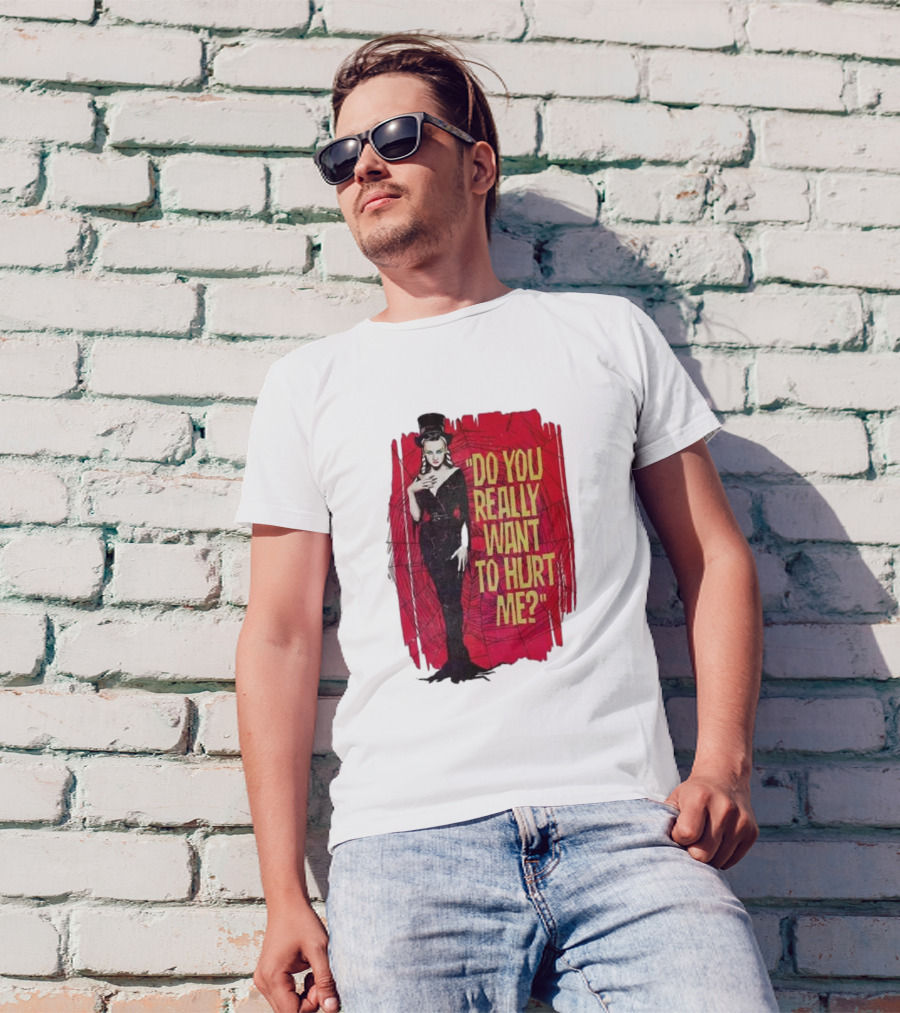 Do You Really Want To Hurt Me Red Background Goth T-Shirt