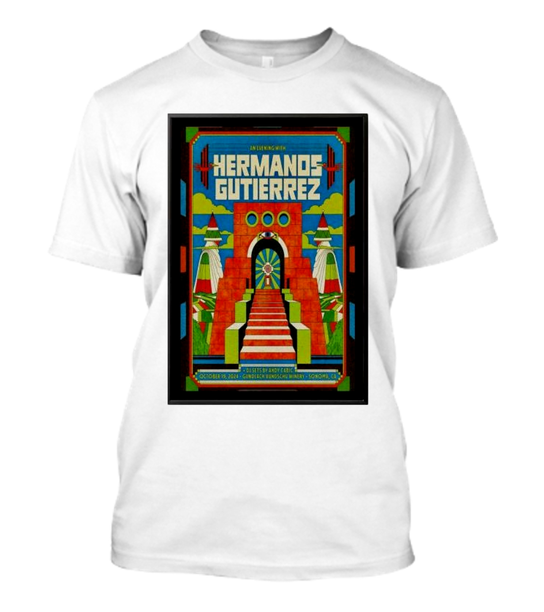 In Evening With Hermanos Gutierrez October 19 2024 Gundlach Bundschu Winery Sonoma CA T-Shirt