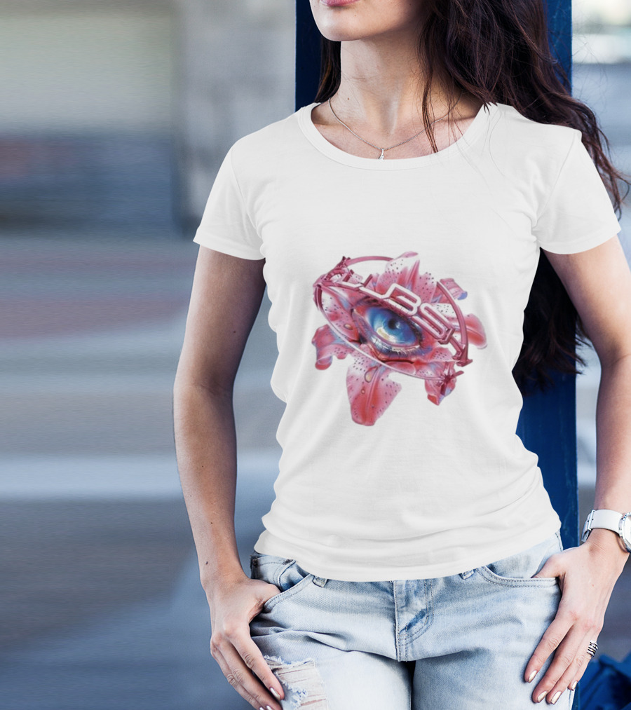Shygirl Club Shy Inna Eye Vision Flower 3D Elements T-Shirt