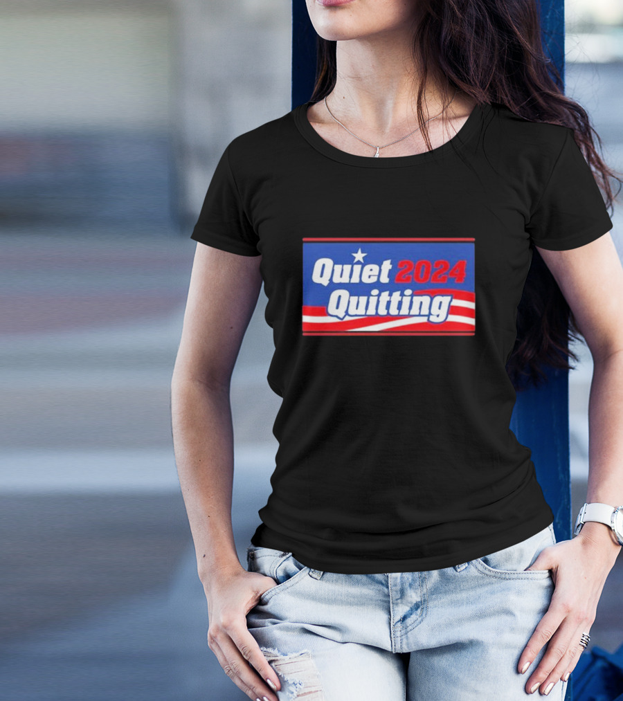 Quiet Quitting 2024 Star Stripes T-Shirt