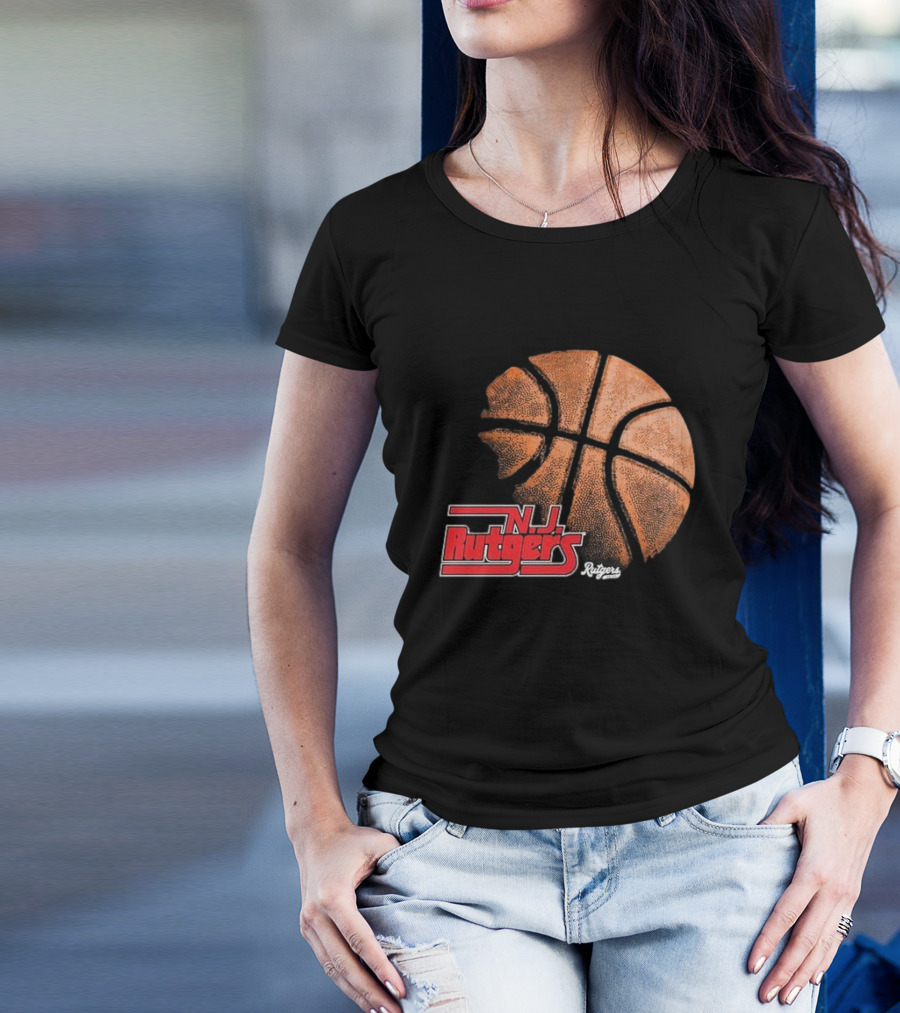 Rutgers Scarlet Knights NJ Basketball Retro T-Shirt
