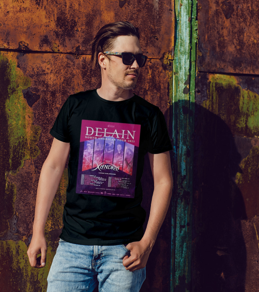 Delain North American Tour 2025 Featuring Xandria Special Guest T-Shirt