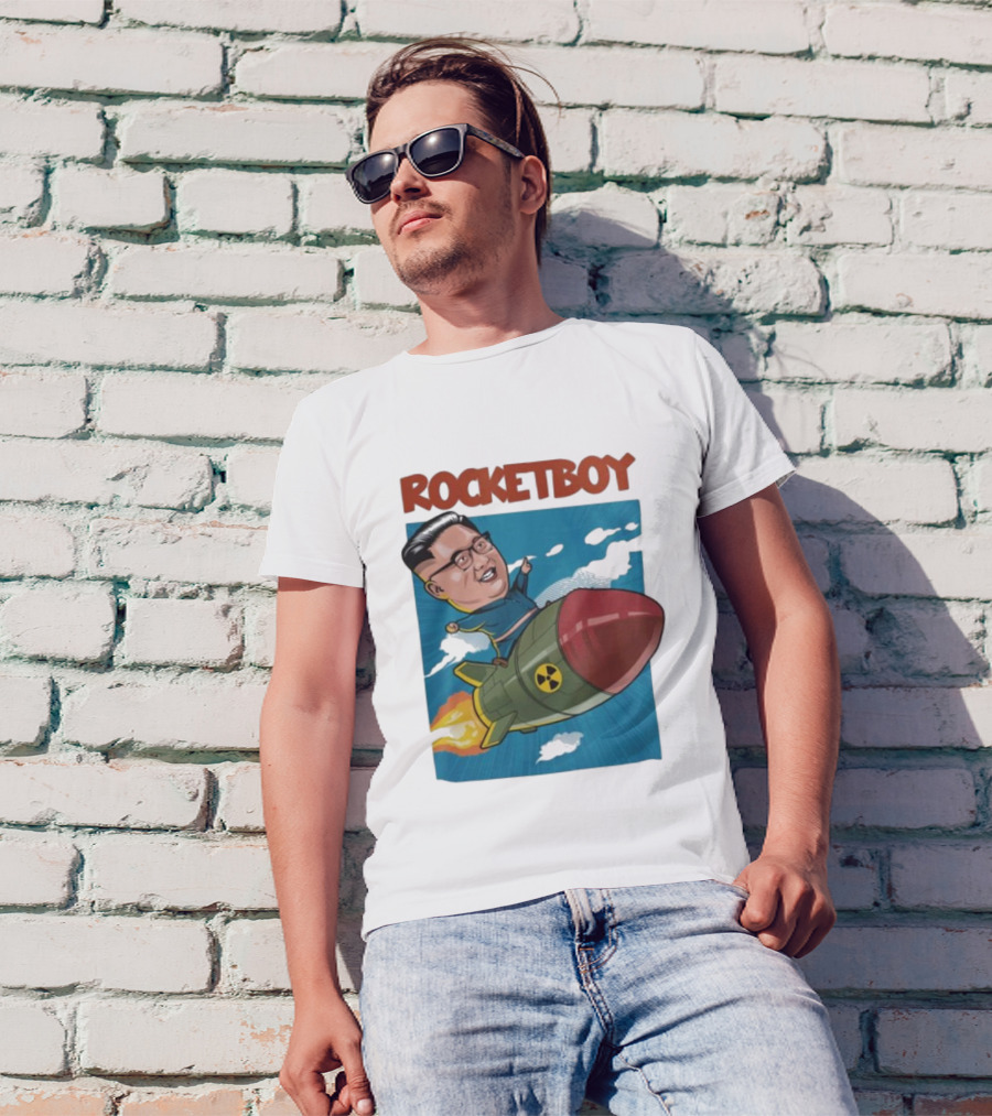ROCKETBOY Kim Jong Un Riding Missile T-Shirt