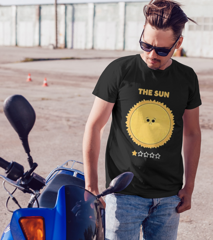 The Sun One Star Rating Sad Face T-Shirt