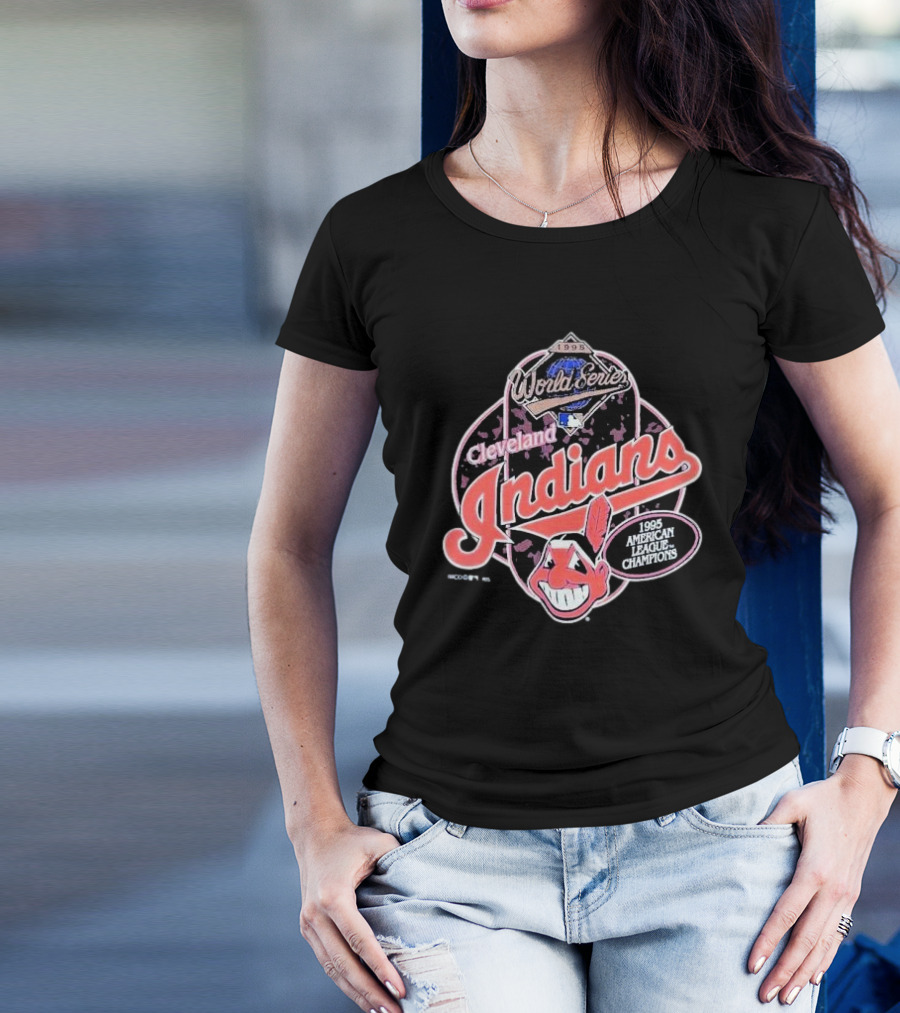 1995 World Series Cleveland Indians 1995 American League Champions T-Shirt