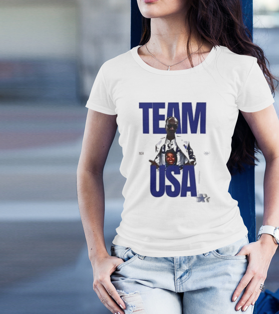 Dogg Simone Biles 2024 Team USA Paris Olympics National Team T-Shirt
