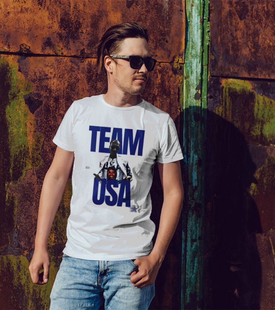 Dogg Simone Biles 2024 Team USA Paris Olympics National Team T-Shirt