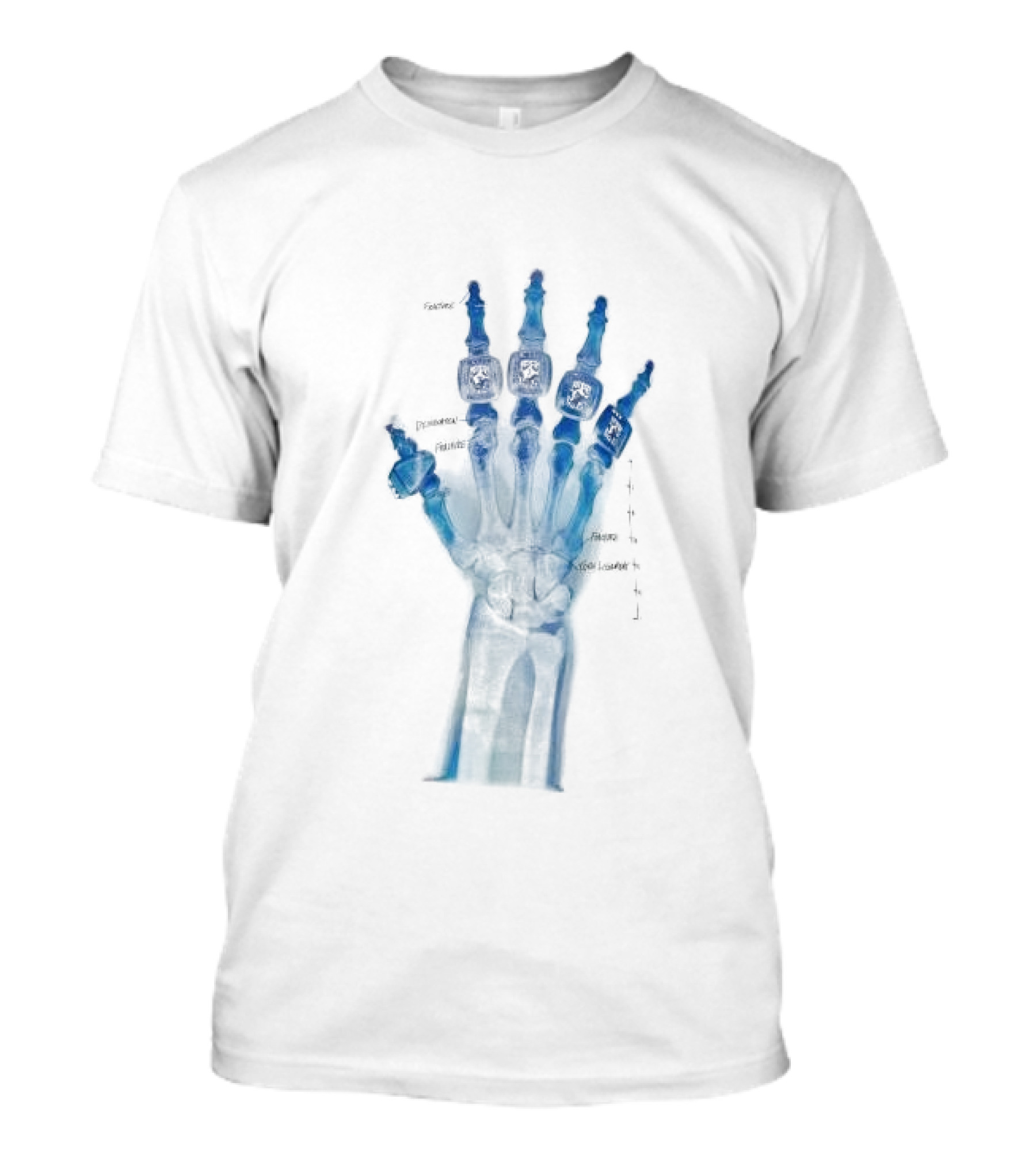 Kobe Bryant X-Ray Rings Light Blue Champions M90 T-Shirt