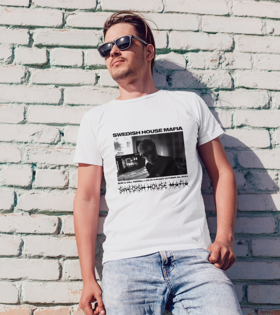SWEDISH HOUSE MAFIA SHM And WILL FERRELL LIVE IN CHICAGO OCTOBER 26 T-Shirt