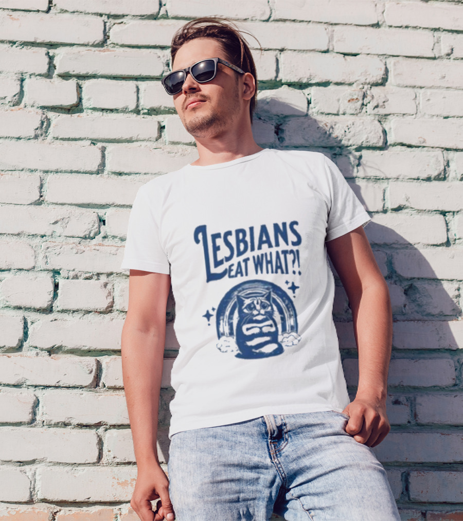 Cat With Lesbians Eat What? T-Shirt