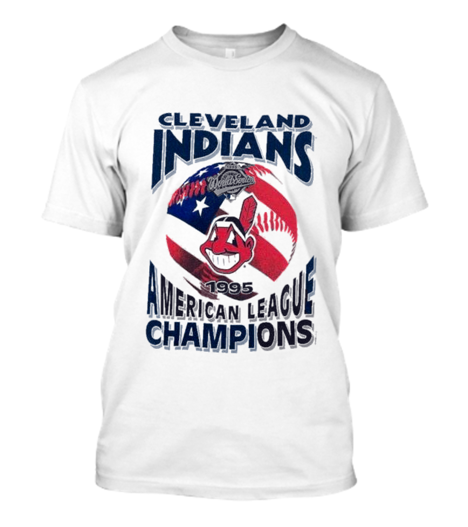 Cleveland Indians 1995 American League Champions World Series T-Shirt
