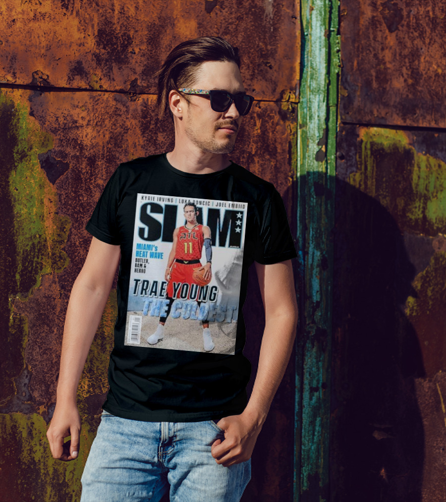 Kyrie Irving Luka Doncic Joel Embiid Miami’s Heat Wave Butler Bam Herro Trae Young The Coldest NBA Slam Magazine Cover T-Shirt