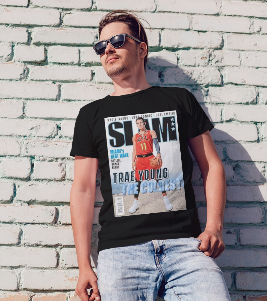 Kyrie Irving Luka Doncic Joel Embiid Miami’s Heat Wave Butler Bam Herro Trae Young The Coldest NBA Slam Magazine Cover T-Shirt