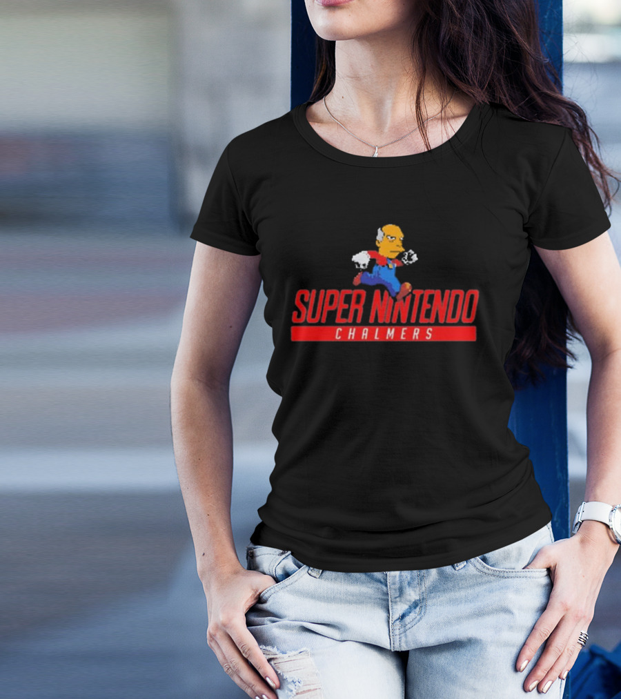 Super Nintendo Chalmers 8-Bit Character T-Shirt