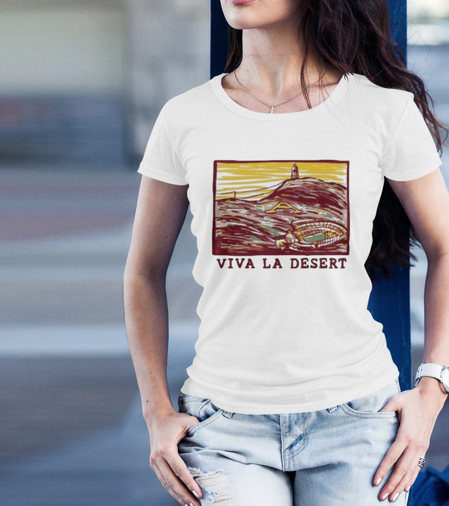 Viva La Desert Sun Devil Stadium Arizona State Tempe Hillscape T-Shirt