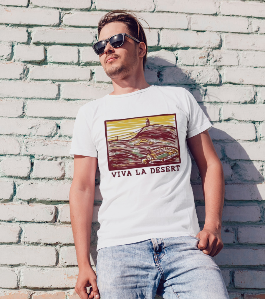Viva La Desert Sun Devil Stadium Arizona State Tempe Hillscape T-Shirt
