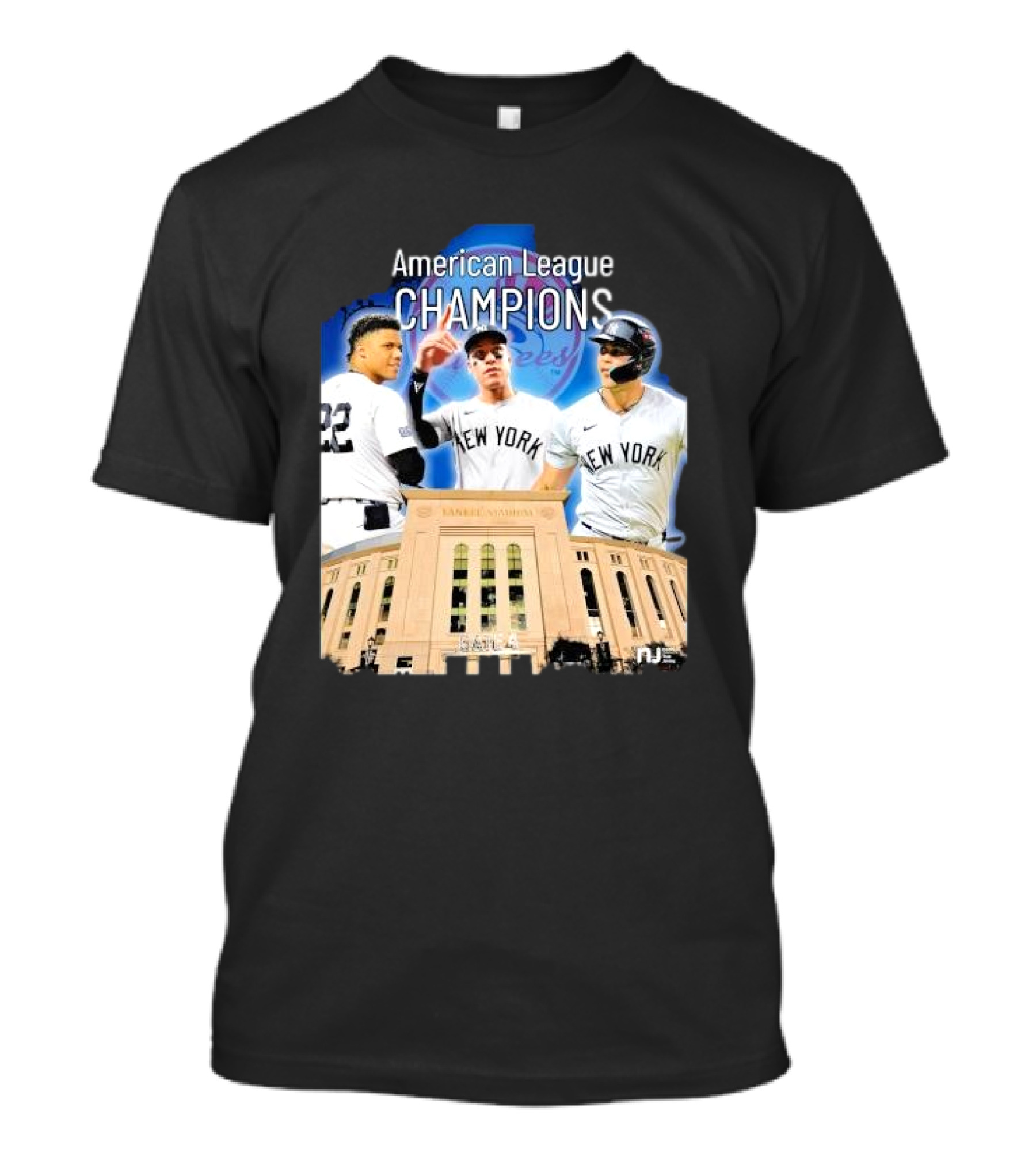 American League Champions New York Celebrate Yankees Stadium Gate 4 T-Shirt